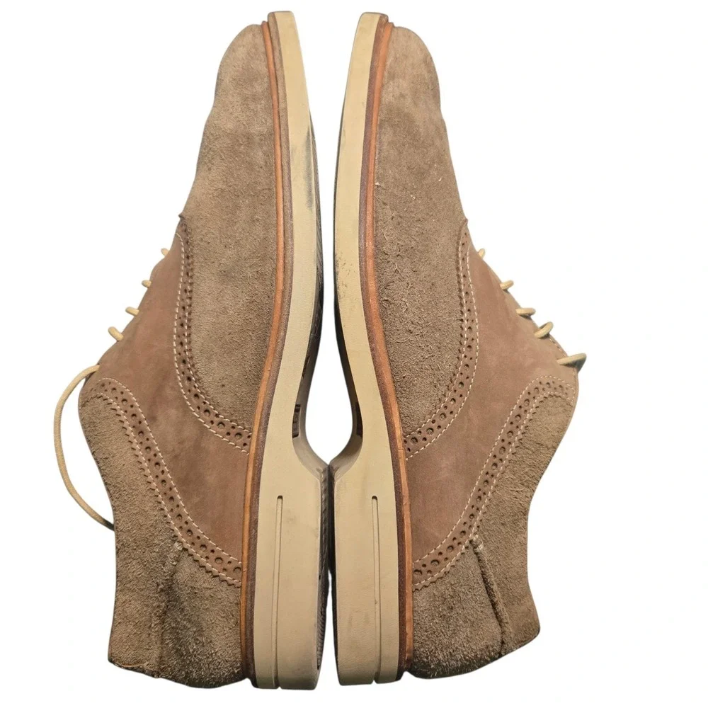 Sperry Top Sider Gold Cup Collection Mens 11.5 M Beige Suede Oxford Boat Shoe